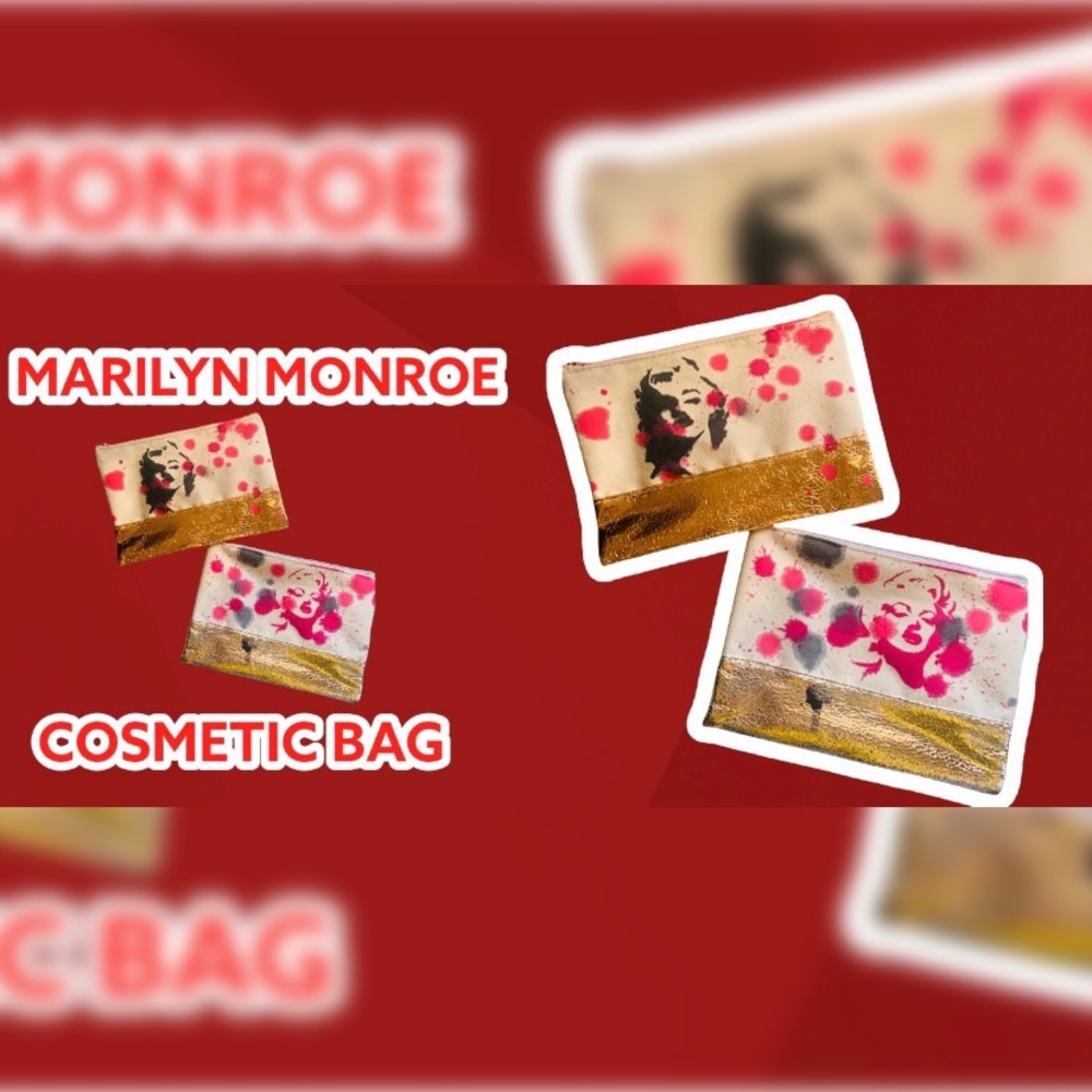 Marilyn Monroe Graffiti Style Cosmetic Bags